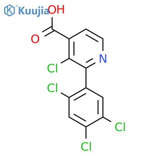 3-Chloro-2-(2,4,5-trichlorophenyl)isonicotinic acid structure