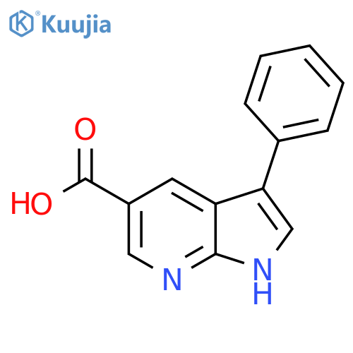 3-Phenyl-1H-pyrrolo[2,3-b]pyridine-5-carboxylic acid structure