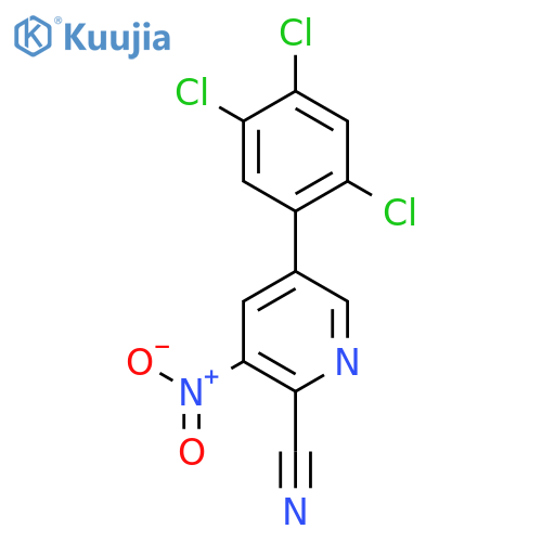 3-Nitro-5-(2,4,5-trichlorophenyl)picolinonitrile structure