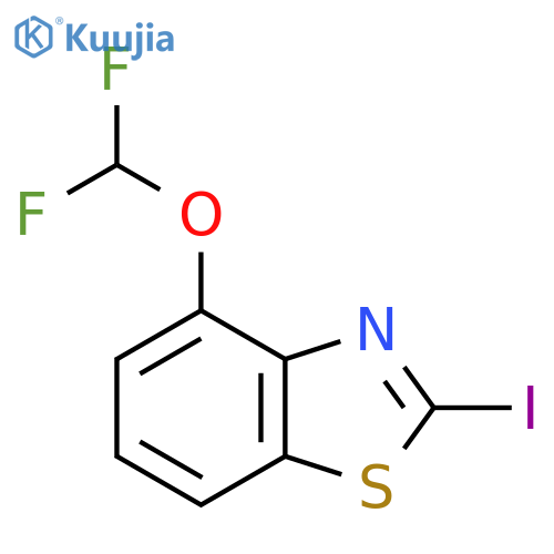 4-(Difluoromethoxy)-2-iodobenzothiazole structure