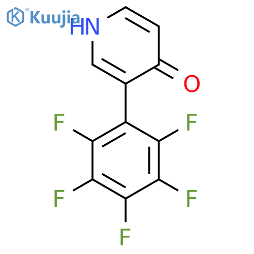 4-Hydroxy-3-(perfluorophenyl)pyridine structure