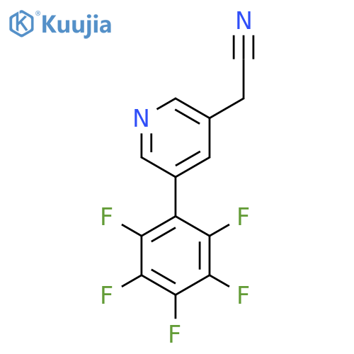 5-(Perfluorophenyl)pyridine-3-acetonitrile structure