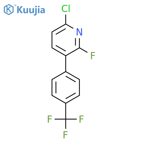 6-Chloro-2-fluoro-3-(4-(trifluoromethyl)phenyl)pyridine structure
