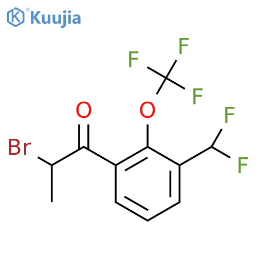 2-Bromo-3'-(difluoromethyl)-2'-(trifluoromethoxy)propiophenone structure
