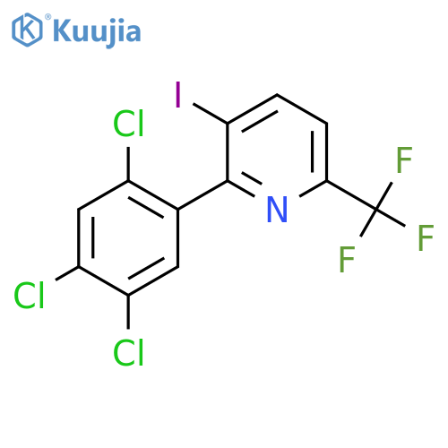 3-Iodo-2-(2,4,5-trichlorophenyl)-6-(trifluoromethyl)pyridine structure