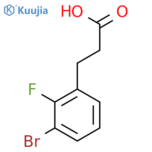 3-(3-Bromo-2-fluorophenyl)propanoic acid structure