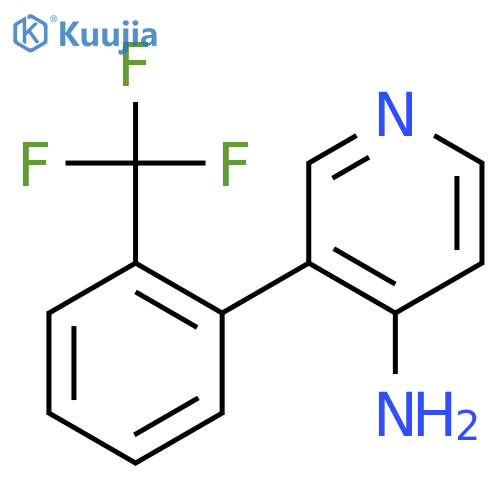 3-(2-(Trifluoromethyl)phenyl)pyridin-4-amine structure