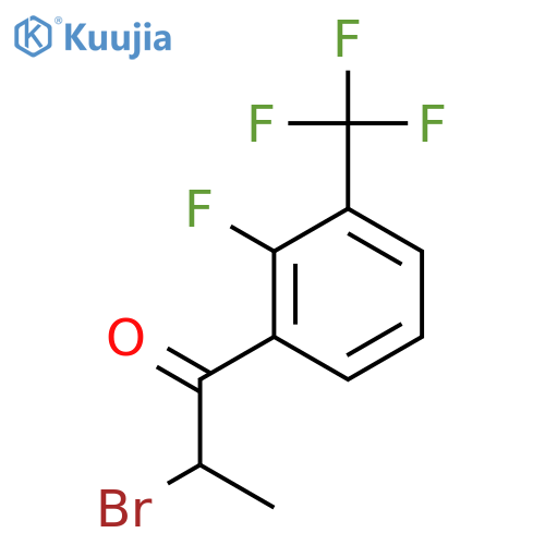 2-Bromo-2'-fluoro-3'-(trifluoromethyl)propiophenone structure