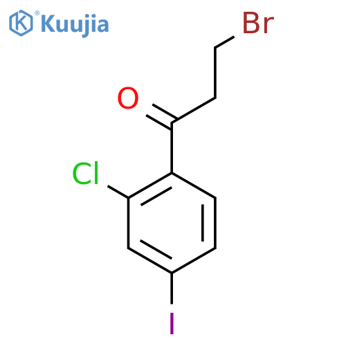 3-Bromo-2'-chloro-4'-iodopropiophenone structure
