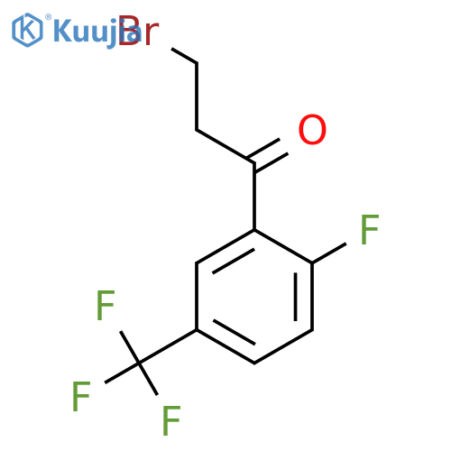 3-Bromo-2'-fluoro-5'-(trifluoromethyl)propiophenone structure