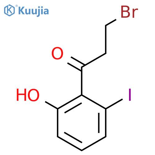 3-Bromo-2'-hydroxy-6'-iodopropiophenone structure