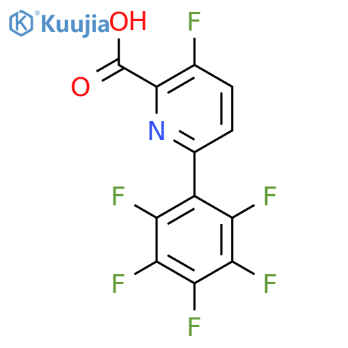 3-Fluoro-6-(perfluorophenyl)picolinic acid structure
