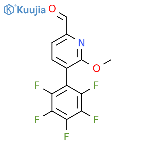 6-Methoxy-5-(perfluorophenyl)picolinaldehyde structure