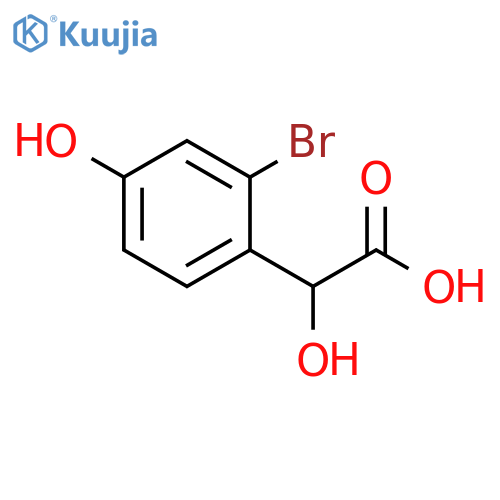 2-Bromo-4-hydroxymandelic acid structure