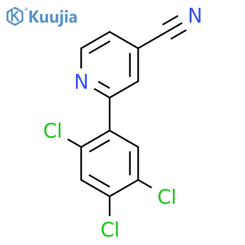 2-(2,4,5-Trichlorophenyl)isonicotinonitrile structure