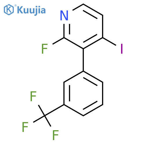 2-Fluoro-4-iodo-3-(3-(trifluoromethyl)phenyl)pyridine structure