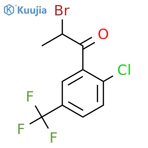 2-Bromo-2'-chloro-5'-(trifluoromethyl)propiophenone structure