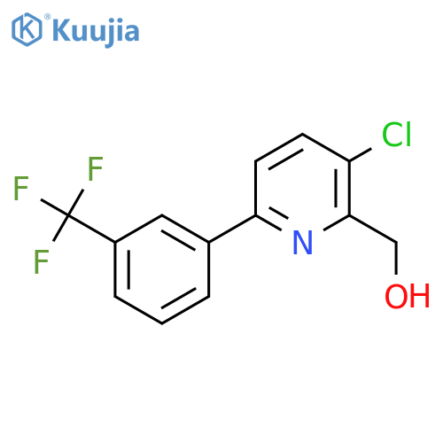 3-Chloro-6-(3-(trifluoromethyl)phenyl)pyridine-2-methanol structure