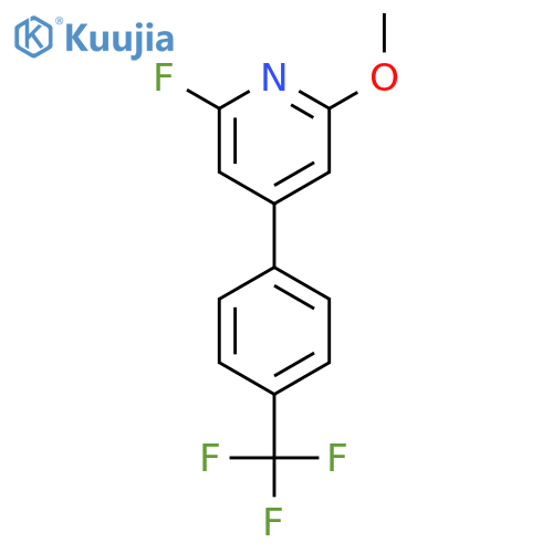 2-Fluoro-6-methoxy-4-(4-(trifluoromethyl)phenyl)pyridine structure