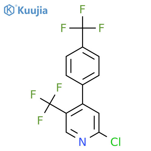 2-Chloro-5-(trifluoromethyl)-4-(4-(trifluoromethyl)phenyl)pyridine structure