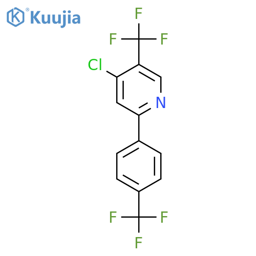 4-Chloro-5-(trifluoromethyl)-2-(4-(trifluoromethyl)phenyl)pyridine structure