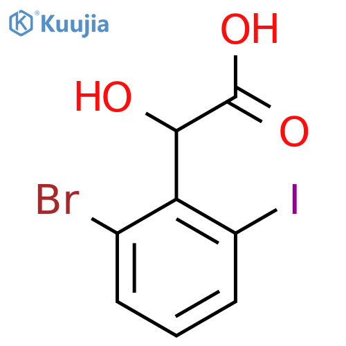 2-Bromo-6-iodomandelic acid structure