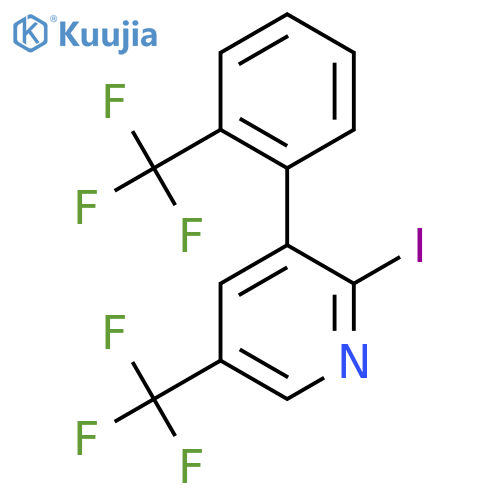2-Iodo-5-(trifluoromethyl)-3-(2-(trifluoromethyl)phenyl)pyridine structure