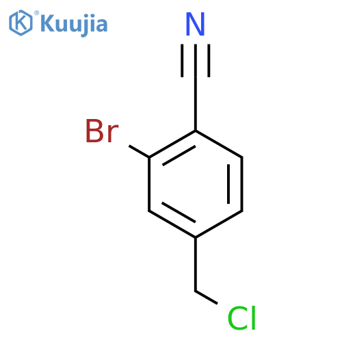 3-Bromo-4-cyanobenzyl chloride structure