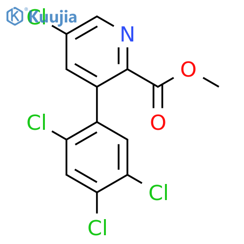 Methyl 5-chloro-3-(2,4,5-trichlorophenyl)picolinate structure