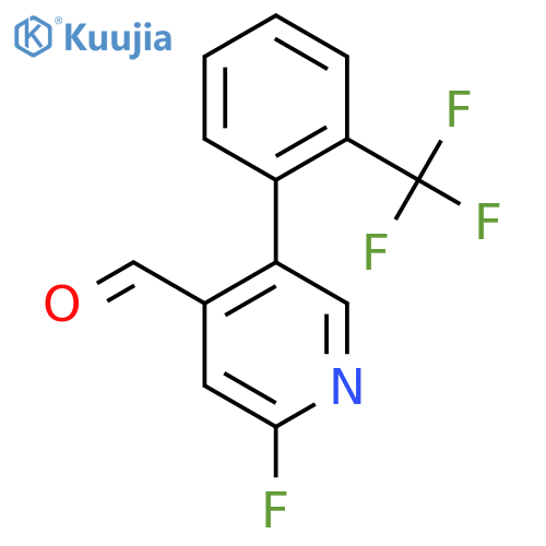 2-Fluoro-5-(2-(trifluoromethyl)phenyl)isonicotinaldehyde structure