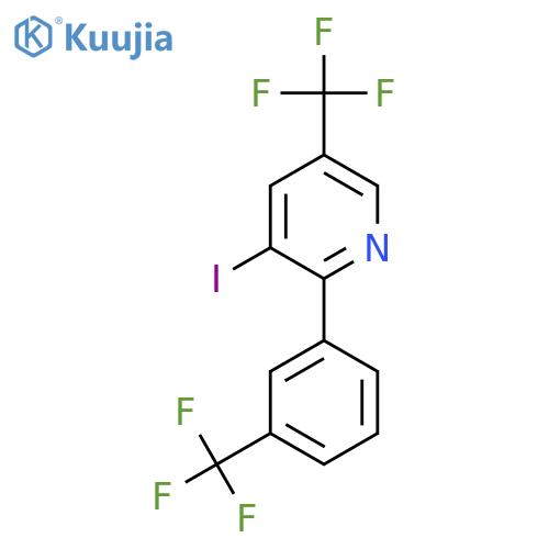 3-Iodo-5-(trifluoromethyl)-2-(3-(trifluoromethyl)phenyl)pyridine structure