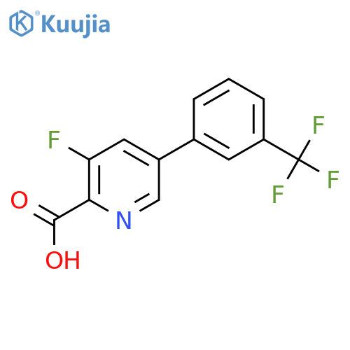 3-Fluoro-5-(3-(trifluoromethyl)phenyl)picolinic acid structure