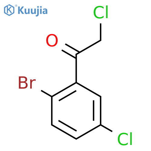 1-(2-bromo-5-chlorophenyl)-2-chloroethan-1-one structure
