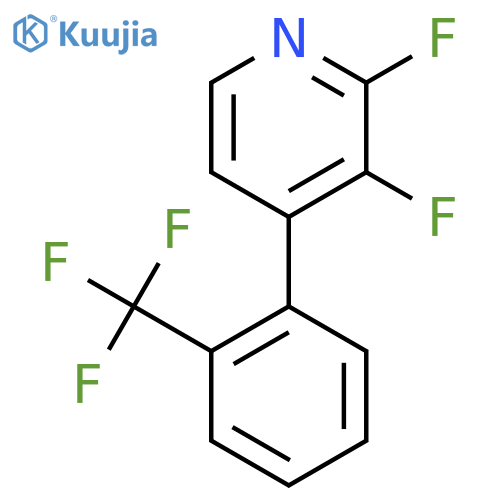 2,3-Difluoro-4-(2-(trifluoromethyl)phenyl)pyridine structure