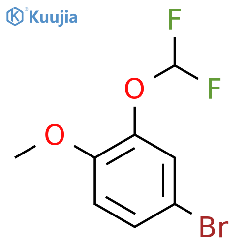 4-Bromo-2-(difluoromethoxy)-1-methoxybenzene structure