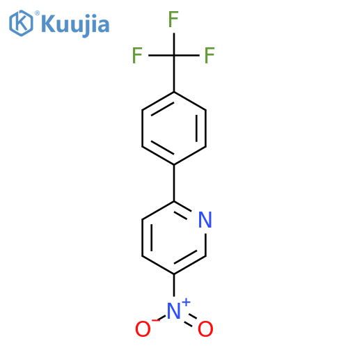 5-Nitro-2-(4-trifluoromethylphenyl)pyridine structure