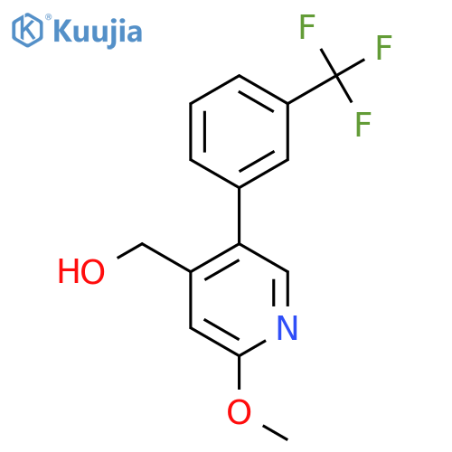 2-Methoxy-5-(3-(trifluoromethyl)phenyl)pyridine-4-methanol structure