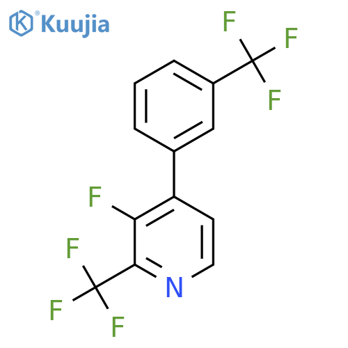 3-Fluoro-2-(trifluoromethyl)-4-(3-(trifluoromethyl)phenyl)pyridine structure