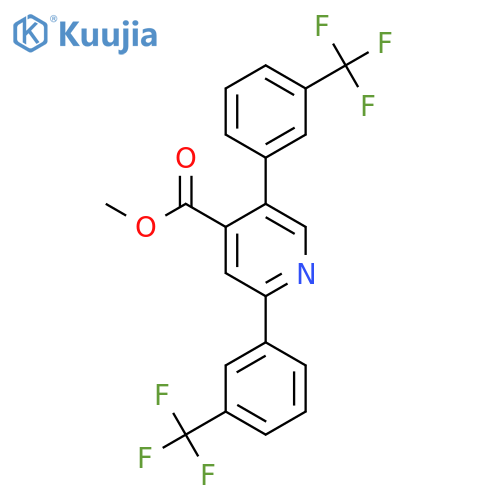 Methyl 2,5-bis(3-(trifluoromethyl)phenyl)isonicotinate structure