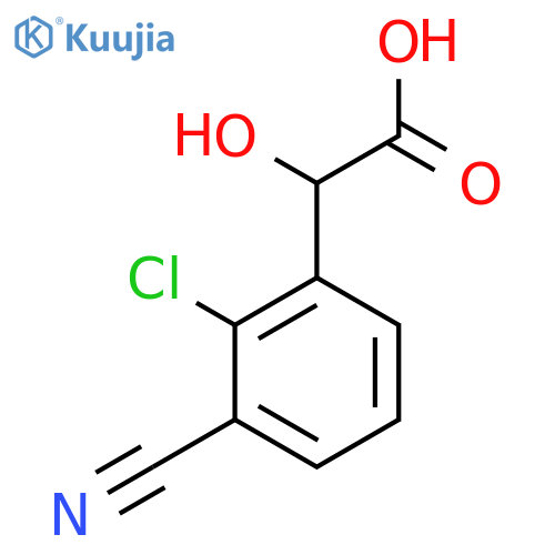 2-Chloro-3-cyanomandelic acid structure