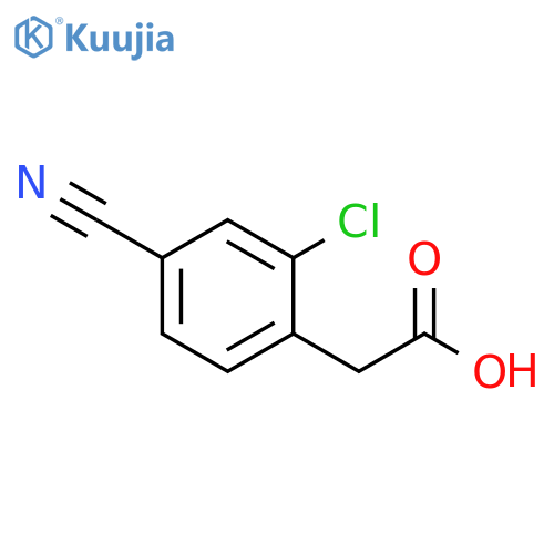 2-(2-chloro-4-cyanophenyl)acetic acid structure