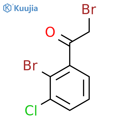 2-Bromo-3-chlorophenacyl bromide structure
