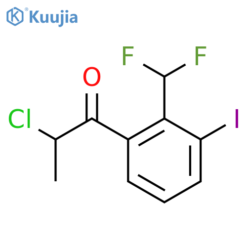 2-Chloro-2'-(difluoromethyl)-3'-iodopropiophenone structure
