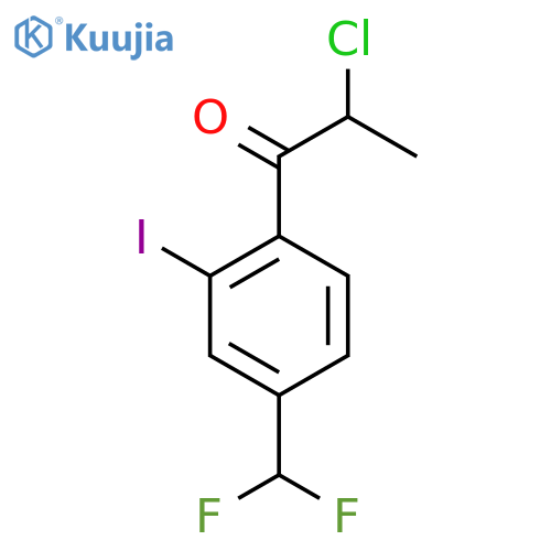 2-Chloro-4'-(difluoromethyl)-2'-iodopropiophenone structure