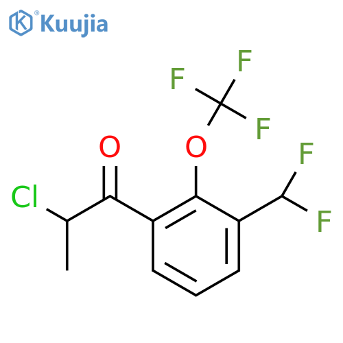 2-Chloro-3'-(difluoromethyl)-2'-(trifluoromethoxy)propiophenone structure
