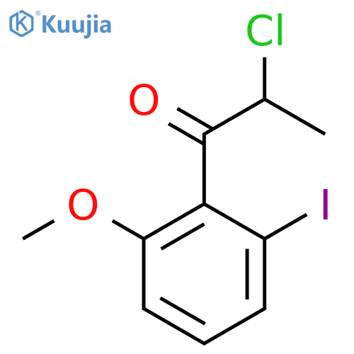2-Chloro-2'-iodo-6'-methoxypropiophenone structure