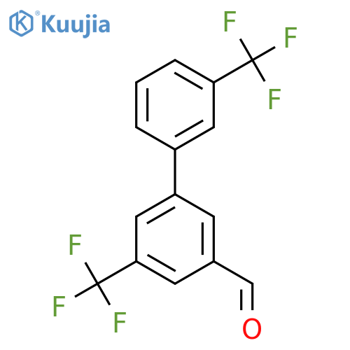 5,3'-Bis(trifluoromethyl)biphenyl-3-carbaldehyde structure