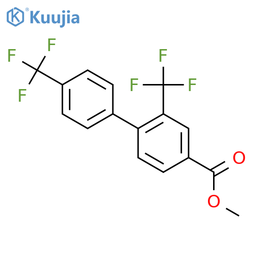 2,4'-Bis(trifluoromethyl)biphenyl-4-carboxylic acid methyl ester structure