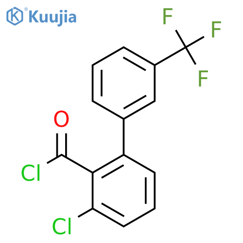 3-Chloro-3'-(trifluoromethyl)biphenyl-2-carbonyl chloride structure