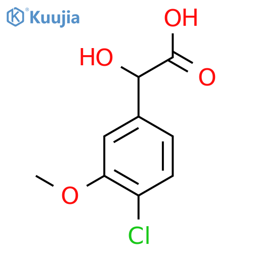 2-(4-chloro-3-methoxyphenyl)-2-hydroxyacetic acid structure